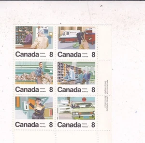 Canada 1974 Letter Delivery Service Block of 6 Mint Never Hung SG 776a VGC - Picture 1 of 1