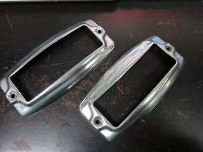 1947-48 Kaiser Taillight bezels (pair) - Image 1 of 2