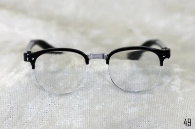 1/3 BJD очки солнцезащитные очки черная оправа и прозрачные линзы 49 - Изображение 1 из 4