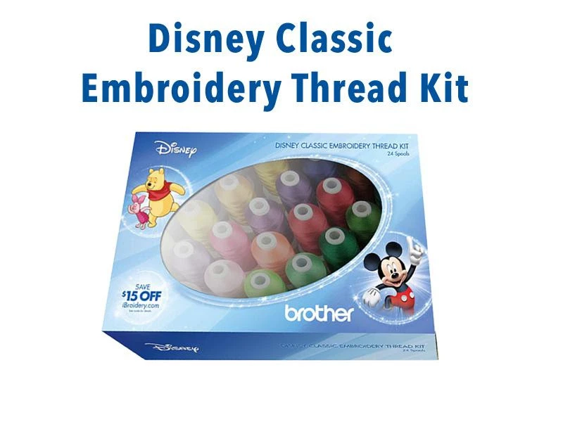Genuine Brother ETPDISCL24 24 Cones Disney Classic Machine Embroidery Thread Kit - Image 1 of 1