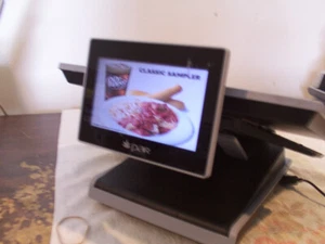 Par T8520 Kassenterminal Partech mit Daumenleser und 7" Rückseite Bestellung überprüfen Display - Bild 1 von 3