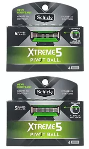 Schick Xtreme 5 PivotBall Herren Rasierer Nachfüllpackungen, 4 Stück (2er Pack) - Bild 1 von 3