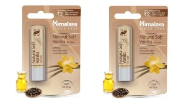 2 X Himalaya Herbal Natural Soft VANILLA Lip Care Lip Balm 4.5gm FREE SHIP - Image 1 of 4