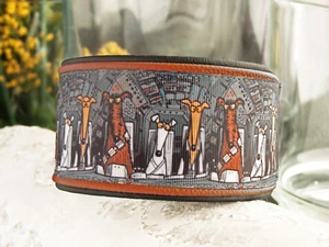Windhundhalsband Hundehalsband Greyhound collar Galgo Barsoi Whippet Windspiel s - Bild 1 von 7
