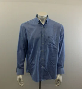 U.S Polo Assn. Men's Blue  16.5 Long sleeve Wrinkle Free Dress Shirt - Picture 1 of 5
