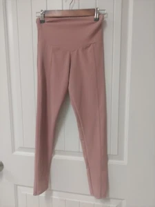 Leggings Onzie Xs Sweetheart Midi Acanalados Rosa Polvo - Imagen 1 de 6