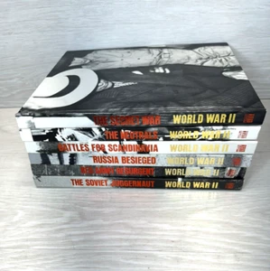 Time Life WWII 2 Book Collection Military History Hard Back Illustrated Lot of 6 - Foto 1 di 19