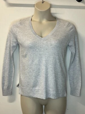 GAP Ladies Grey V Neck Jumper - Sizes XS-2XL - Petite, Regular & Tall - Image 1 of 4