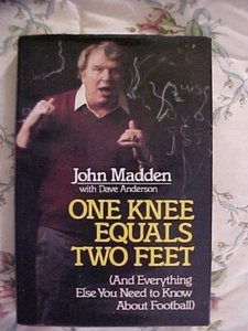 John Madden's Book "One Knee Equals Two Feet" FIRST EDITION 1986 Football Rules - Picture 1 of 5