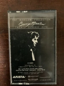 Barry Manilow: The Manilow Collection-Twenty Classic Hits (Cassette Tape 1985) - Picture 1 of 4