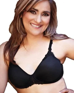 American Breast Care ABC Petite T-Shirt Mastectomy Bra Black - Picture 1 of 1