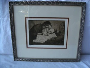 RAR! - "Rabbi" von Charles Bragg - Original Radierung, nummeriert, signiert. Gerahmt. - Bild 1 von 6