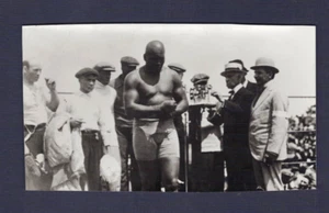 MUY RARA 1915 JACK JOHNSON V JESS WILLARD Campeonato Peso Pesado Boxeo Foto - Imagen 1 de 2