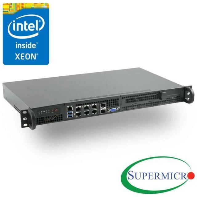 Supermicro SuperServer 5018D-FN8T Xeon D Mini 1U Rackmount 10GbE LAN SFP+ IPMI