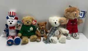 Lote de osos de peluche con etiquetas tamaños surtidos TY NBA BOYDS - Imagen 1 de 23