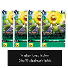 Sunflowmon - BT4-054 - Uncommon Digimon TCG Card Playset Green