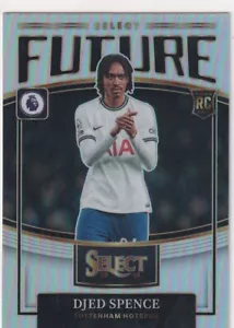 2022-23 SELECT PRIZMS SILVER RC DJED SPENCE TOTTENHAM PRIZM PREMIER SOCCER J769 - Picture 1 of 2