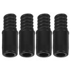  4 Pcs Mop Head Plastic Handle Tips for Poles Extension Threaded Replacement