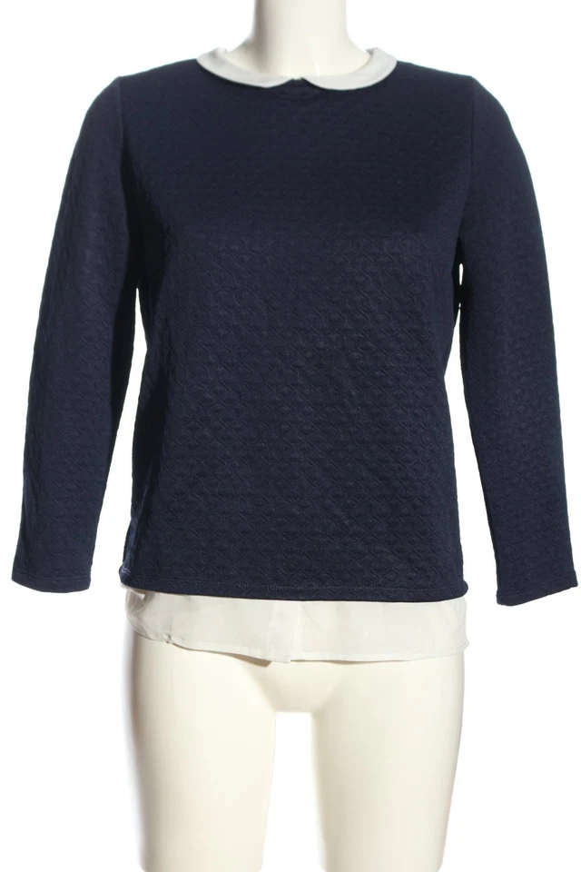 NAF NAF Blouse à manches longues Dames Blouse T EU 36 bleu-blanc - Photo 1/4