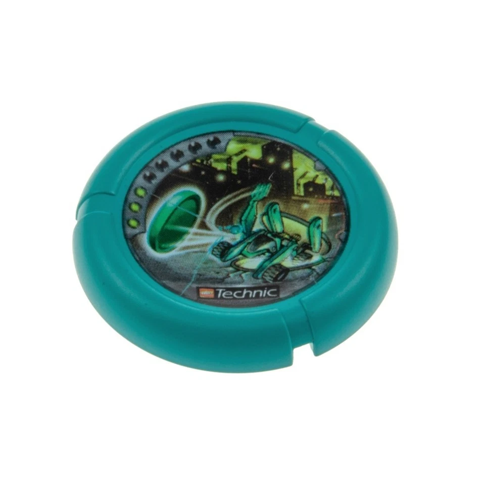 1X Lego Technic Slide Disk Turbo Slizer City Dark Turquoise Robot 32171PB020 - Image 1 of 1
