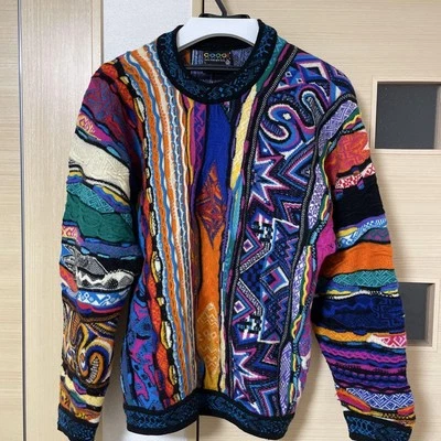 [COOGI] Vintage 3D Knit [1990s-] Super Rare multicolor SIZE L wool - Image 1 of 4