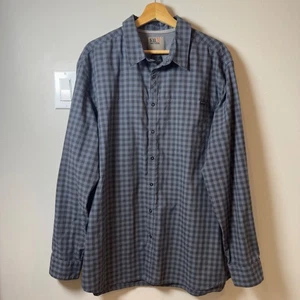 5.11 Tactical Mens XL Gray Gingham Long Sleeve Button Down Shirt - Picture 1 of 9