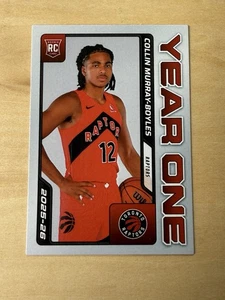 2025 NBA PANINI INSTANT YEAR ONE 36 COLLIN MURRAY-BOYLES RAPTORS ROOKIE SP /200 - Picture 1 of 2