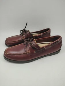 L.L. Bean Casco Bay Bootsschuhe Braun Leder Herren 13 D Mokassins 233933  - Bild 1 von 12