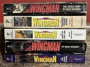 5 Bücher Lot Wingman Serie Mack Maloney Taschenbuch Vintage Action Romane - Bild 1 von 6