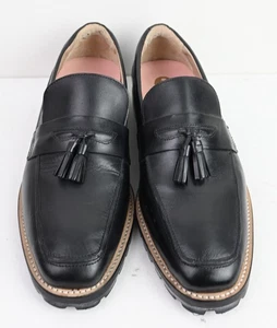 Bared Footwear “Budgie” tasselled  loafer  in black  size EU41US10 - Picture 1 of 12