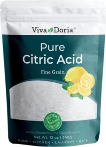 Viva Doria 100 % reine Zitronensäure, Lebensmittelqualität, fein 12 Unzen (1er Pack) - Bild 1 von 5