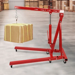 4409LBS 2 TON Heavey Duty Engine Motor Hoist Cherry Picker Shop Crane Lift US - Picture 1 of 8