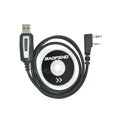 USB Programming Cable & CD Driver For Baofeng UV-5R UV-82 UV-6R BF-888S Radios - Image 1 of 4