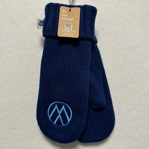 Volkswagen Logo Mittens Navy Blue 70th Anniversary Car Gloves W/ Tag NEW - Picture 1 of 6