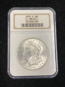 1902-O BU Morgan Silver Dollar - NGC MS64 - Picture 1 of 5