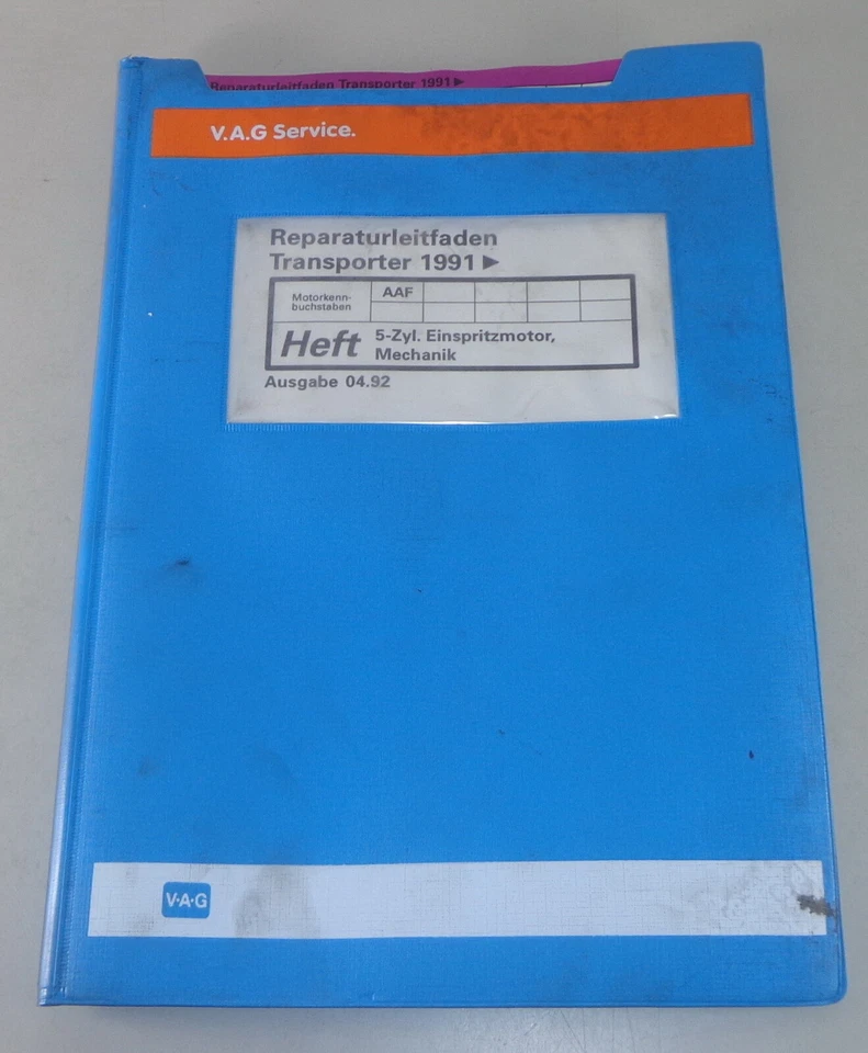 Manual de Taller VW Bus / Transporter T4 5 Cilindro Motor Inyección Stand 4/1996 - Imagen 1 de 1