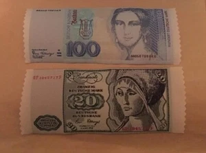 Lot 2, Banknoten aus geflochtener Seide Niederländisch Deutsch - Bild 1 von 1