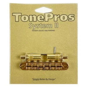 TonePros T3BT-G PreNotched Metric TuneOMatic Bridge Gold - Picture 1 of 1
