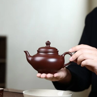 On Sales Marked Tea Pot Real Yixing Zisha Purple Zhu Clay Master Pot Handmade - Image 1 of 4