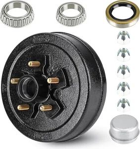 Trailer Brake Drum Kit, 5-Hole, 4.5" Bolt Circle Brake Drum for 3500 lb BRD003 - Picture 1 of 7