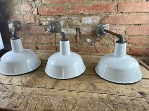 KE647 Emaille Aussenlampe-Hoflampe-Garage-Bauernhof-Beleuchtung - Bild 1 von 10