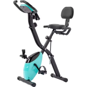 Green Folding Exercise Bike, Fitness Upright and Recumbent X-Bike with 16-Level - Picture 1 of 12