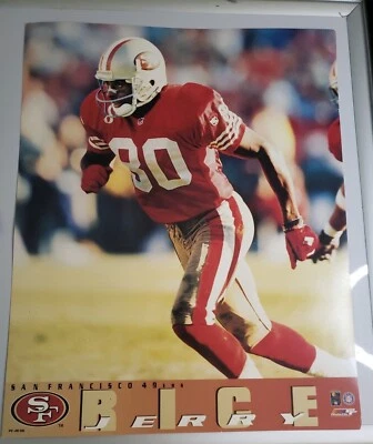 Vtg 1996 PhotoFile San Francisco 49ers Jerry Rice 16×20 cardstock poster OLP NFL - Image 1 of 4
