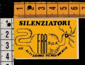 ADESIVO STICKER VINTAGE - FAR SILENZIATORI MOTO - Bild 1 von 1
