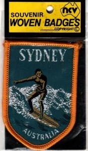 Patch distintivo Sydney Surfing Australia nuova sigillata vintage prodotti Nucolorvue - Foto 1 di 3