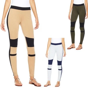 Serena Williams Contrast Moto Legging 349394A (X-Large, schwarz/hellbraun) - Bild 1 von 2