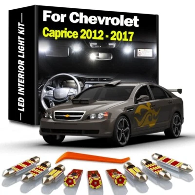 Kit de 11 luces domo mapa interior LED Canbus para Chevrolet Chevy Caprice 2012-2017 Foto 1 de 4