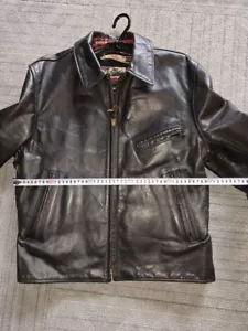 Aero Leather Horsehide Jacket Size 40 Used Vintage 90s Good Condition - Picture 1 of 8