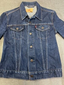 Levi's Trucker Jean Jacket Youth Girl's Size Medium Blue Medium Wash Denim EUC - Picture 1 of 9