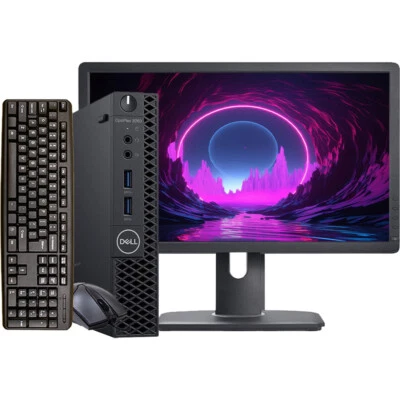 Dell Windows 11 Desktop Computer Mini Pc 16GB RAM 256GB SSD NVMe 22in LCD Wi-Fi - Image 1 of 4